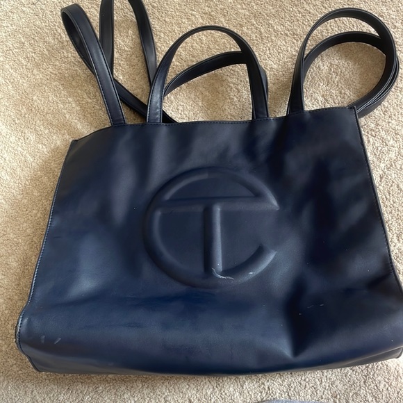 Navy Blue Medium Telfar - Picture 2 of 7